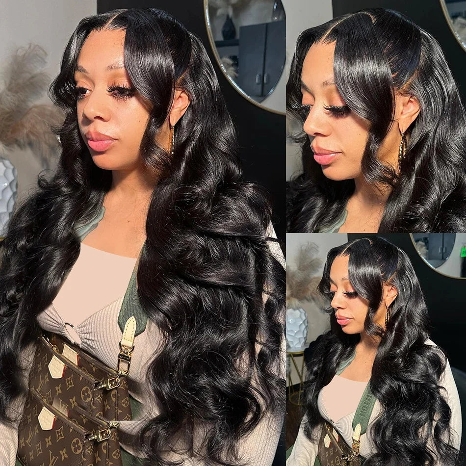 HD Lace Frontal Wig  Hair 360 Brazilian Pre Plucked Lace