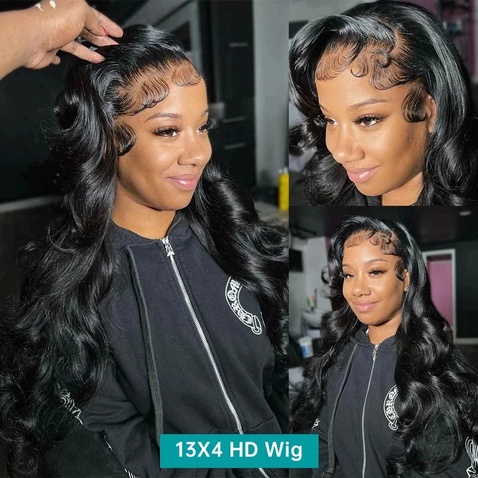 HD Lace Frontal Wig  Hair 360 Brazilian Pre Plucked Lace